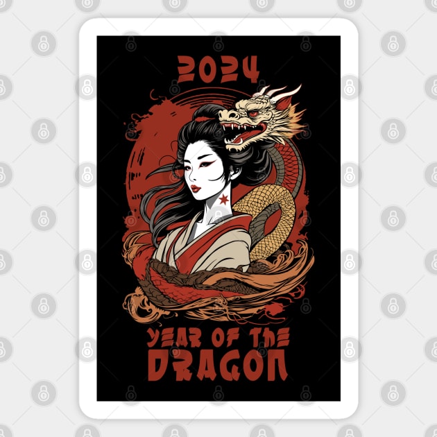 Chinese New Year | 2024 Year Of The Dragon Magnet by TMBTM